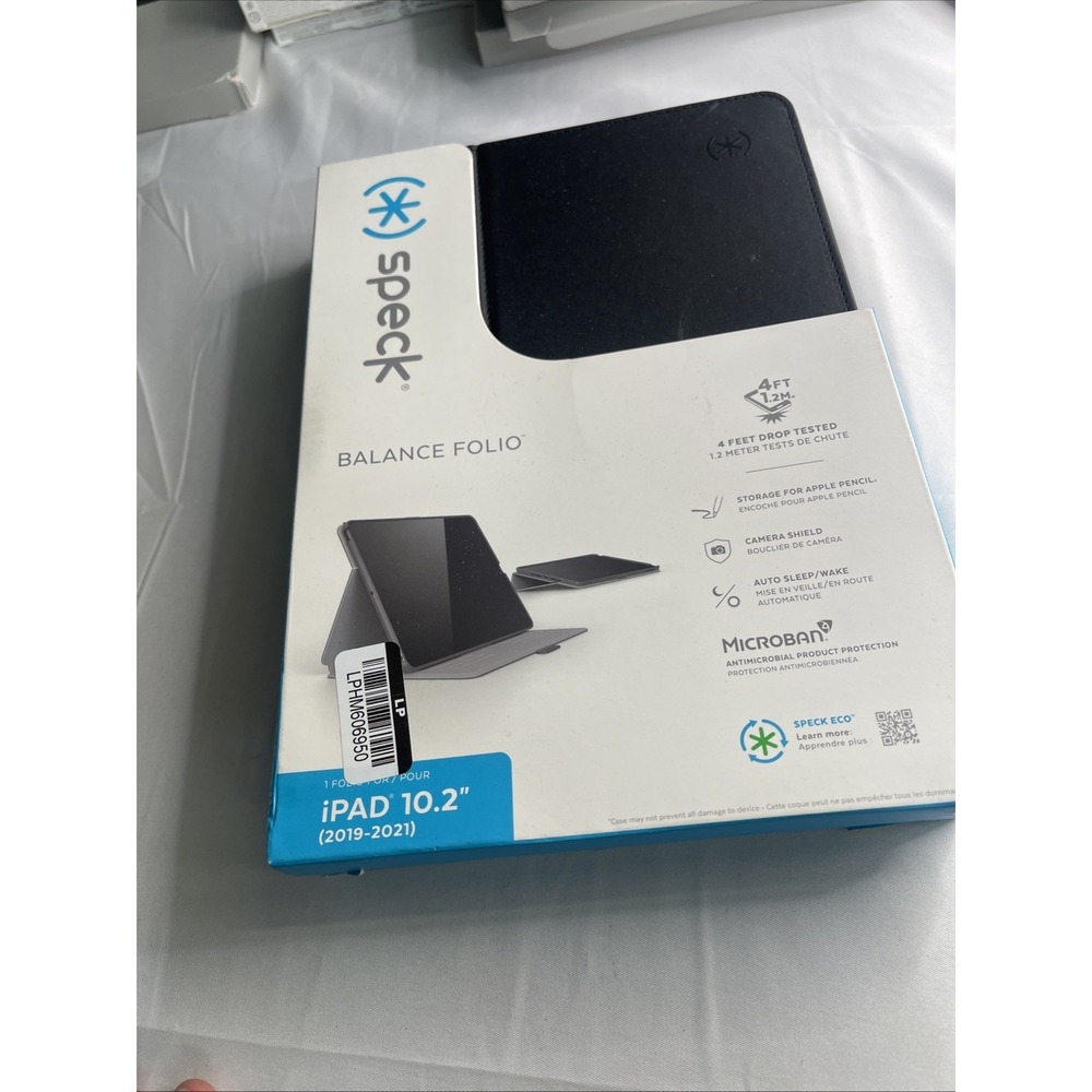 Speck Balance Folio Protective Case for Apple iPad 10.2" (2019-2021) - Black New